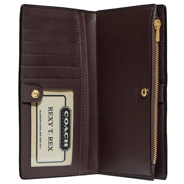 Coach Slim Zip Wallet Black # C8329