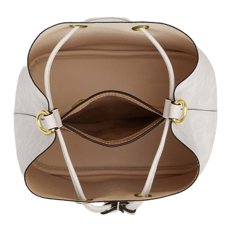 Coach Rowan Bucket Bag In Signature Canvas White Chalk # CBH07