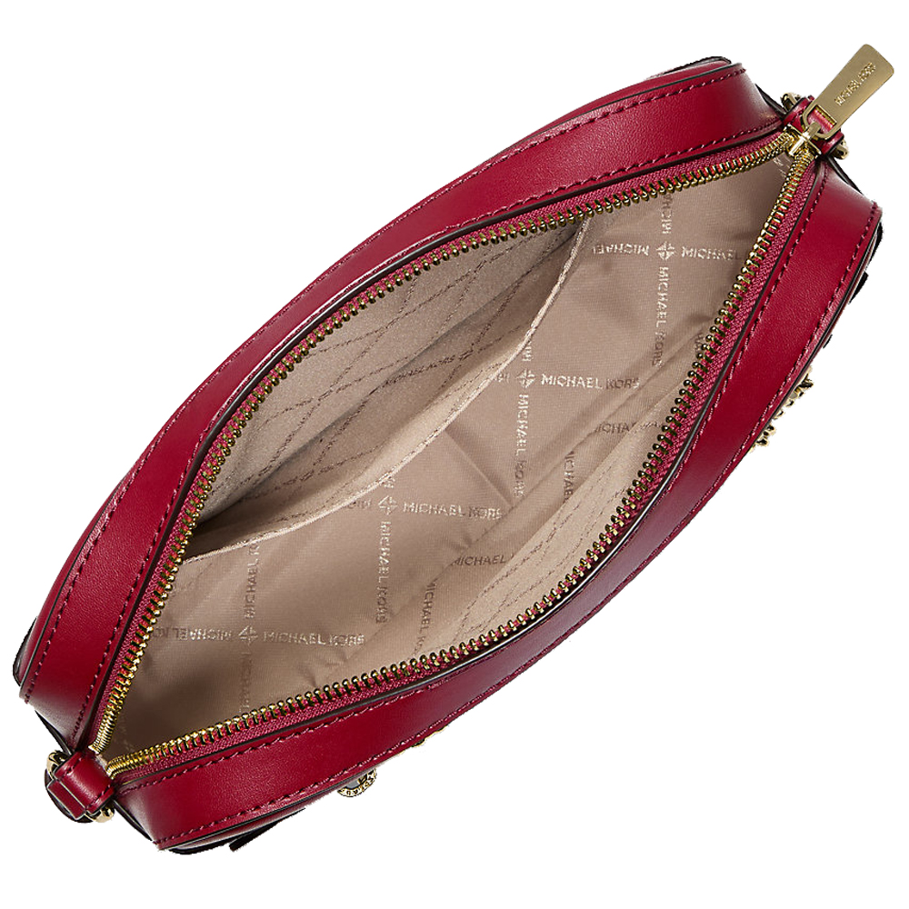 Michael Kors Jet Set Large Ombré Signature Logo Crossbody Bag Cherry # 35T5GTTC9Y