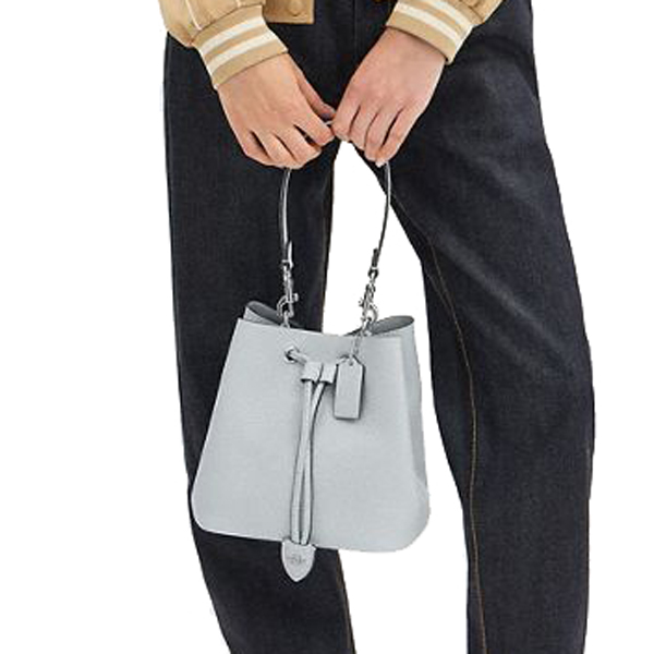 Coach Rowan Bucket Bag Silver Ice Blue # CBH06