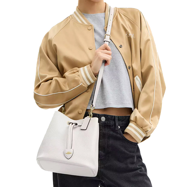 Coach Rowan Bucket Bag Chalk White # CBH06