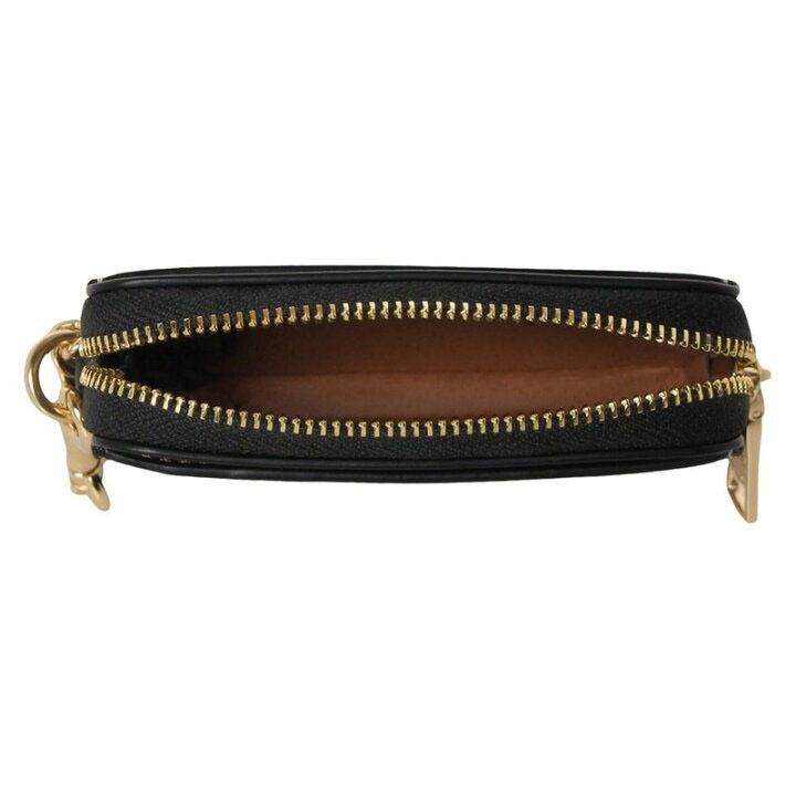 Coach Zip Card Case Signature Card Holder Tan Black # CW883