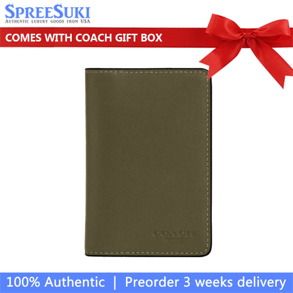 Coach Men Id Wallet Olive Drab # CJ728