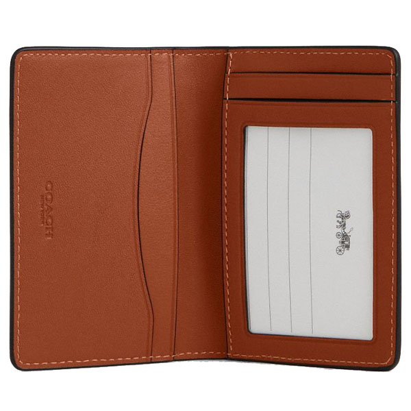 Coach Men Id Card Wallet Tan # CBJ74