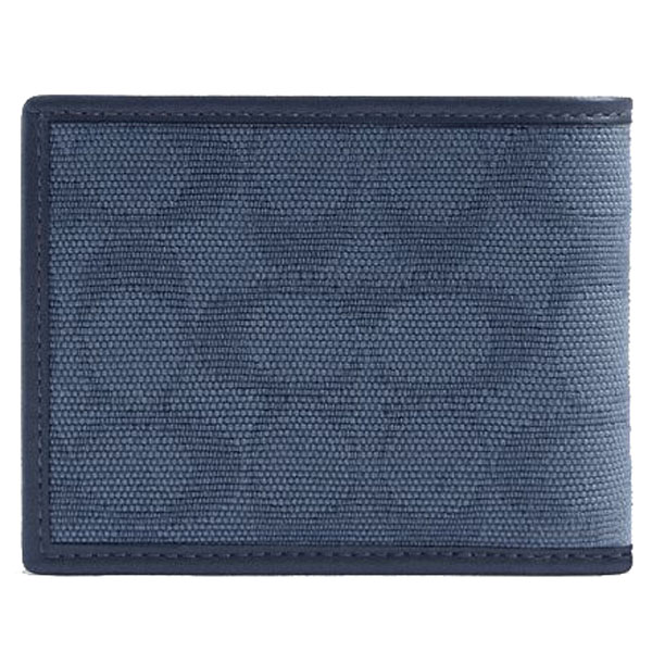Coach Men Slim Billfold Wallet In Signature Canvas Jacquard Washed Chambray # CU888
