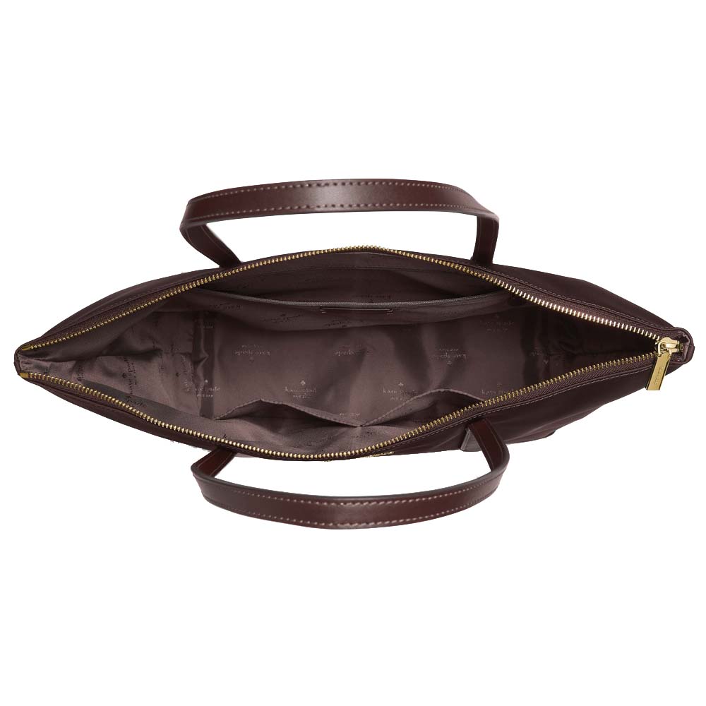 Kate Spade Kitt Nylon Medium Tote Hot Fudge # KC455