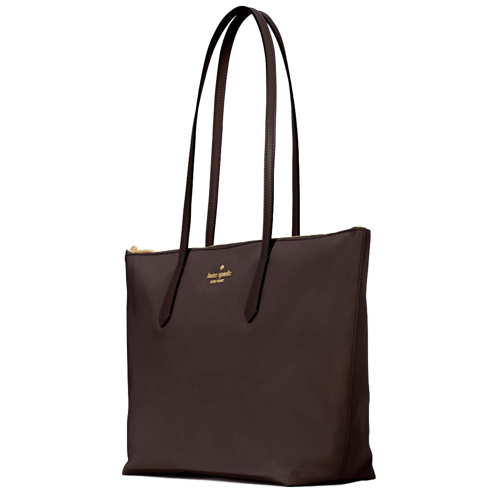 Kate Spade Kitt Nylon Medium Tote Hot Fudge # KC455