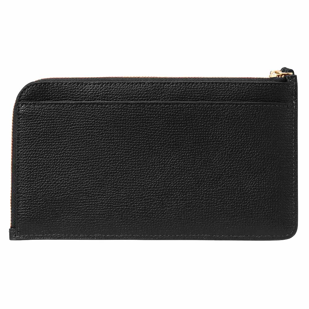 Kate Spade Lucy Spade Flower Embroidered Medium L-Zip Wristlet Black # KL857