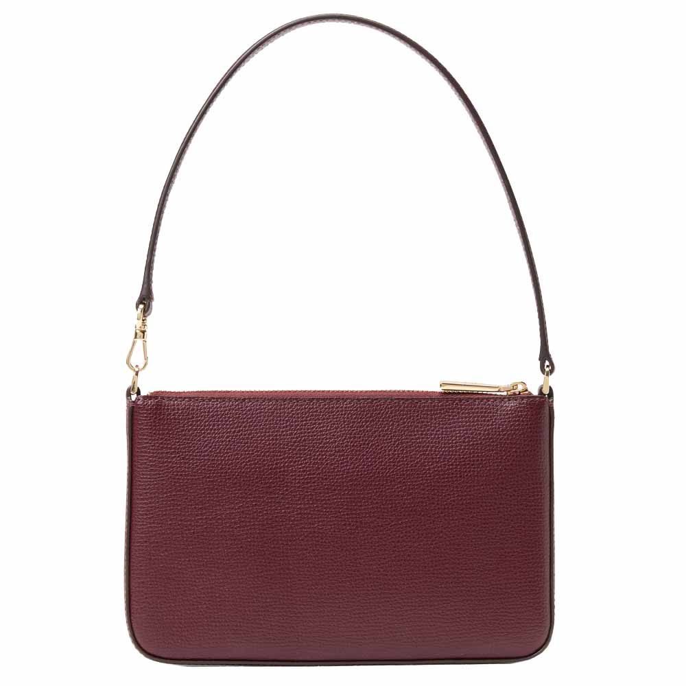 Kate Spade Spade Flower Embroidered Convertible Wristlet Dark Merlot # KL898