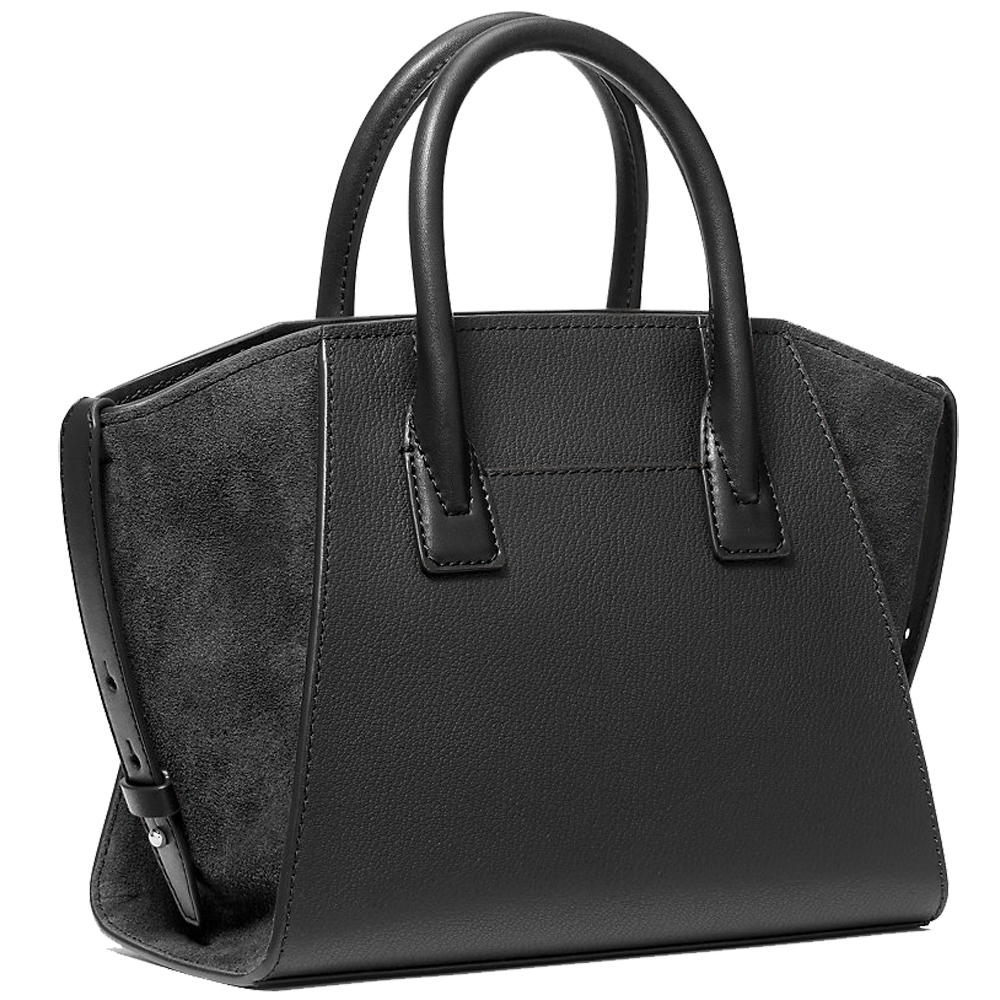 Michael Kors Sling Bag Crossbody Avril Small Top Zip Satchel Black # 35F4S4VS1L