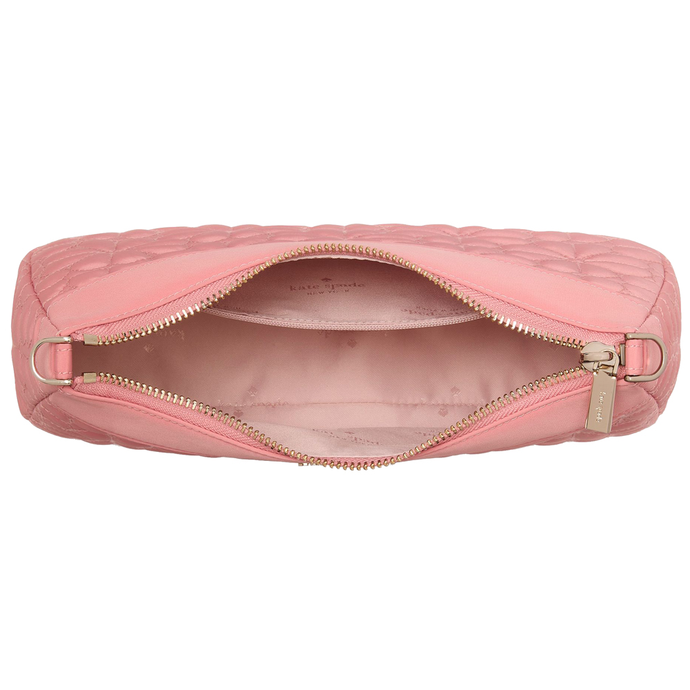 Kate Spade Spade Flower Quilted Fabric Convertible Crossbody Terracotta Tile # KK077