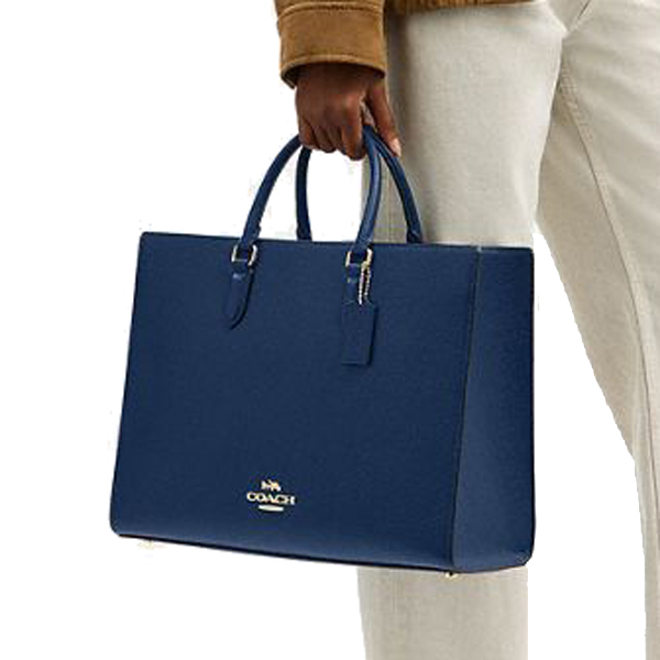 Coach Maggie Tote Bag Deep Blue # CY666