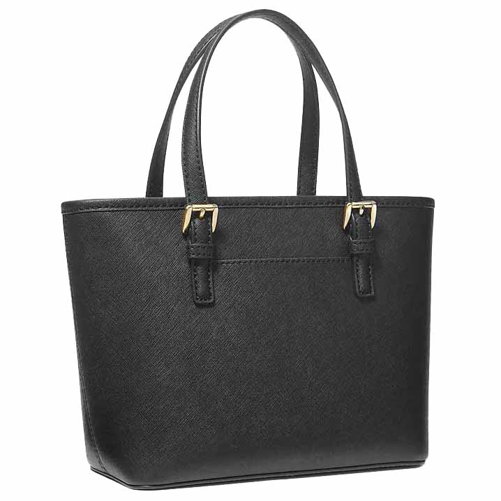 Michael Kors Jet Set Travel Extra Small Carryall Convertible Tote Black # 35T9GTVT0L