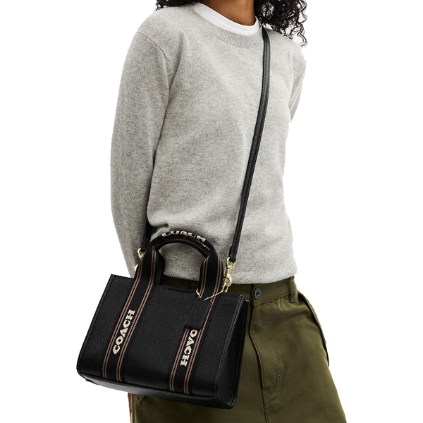 Coach Smith Tote Bag 24 Black Multi # CBH14