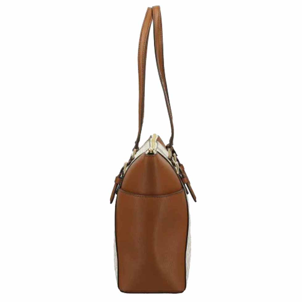 Michael Kors Charlotte Large Top Zip Tote Vanilla # 35T0GCFT3B