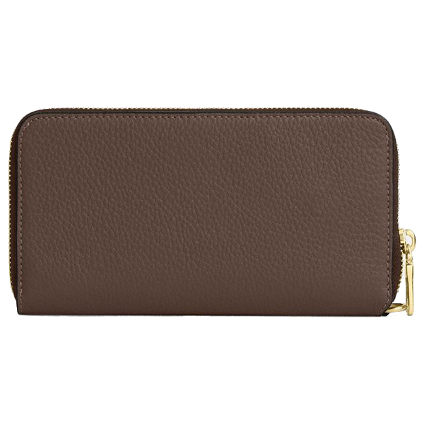 Coach Long Zip Around Wallet With Detachable Card Case Dark Stone # CBZ98