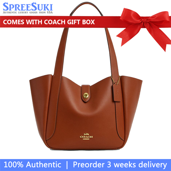 Coach Hadley Turnlock Tote Tan # CBH00