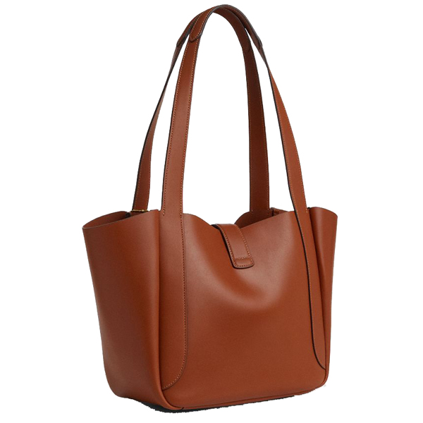 Coach Hadley Turnlock Tote Tan # CBH00
