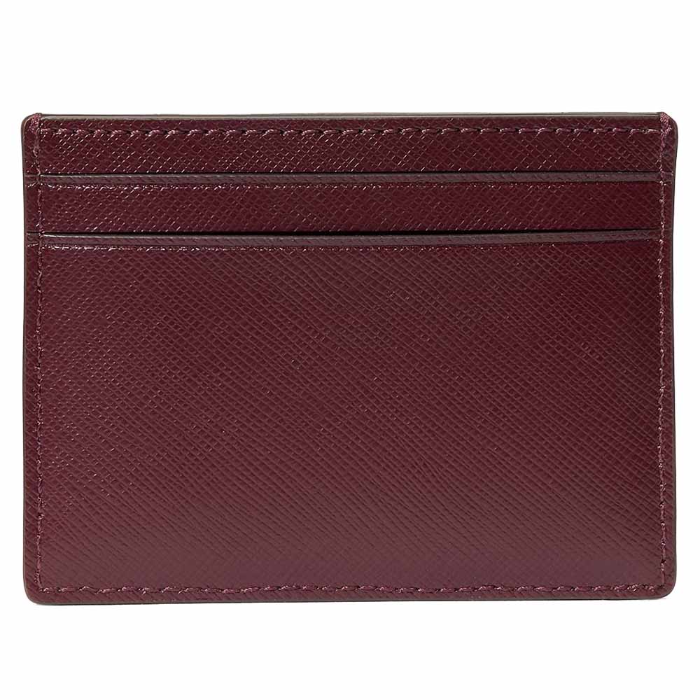 Kate Spade Madison Floral Applique Small Slim Card Holder Dark Merlot # KL871