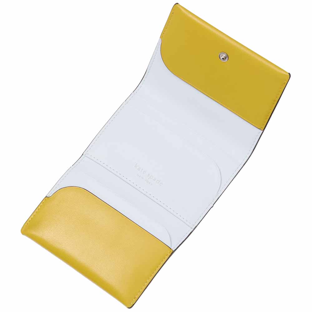 Kate Spade Label Card Case Trifold Wallet Tigers Eye # KI724