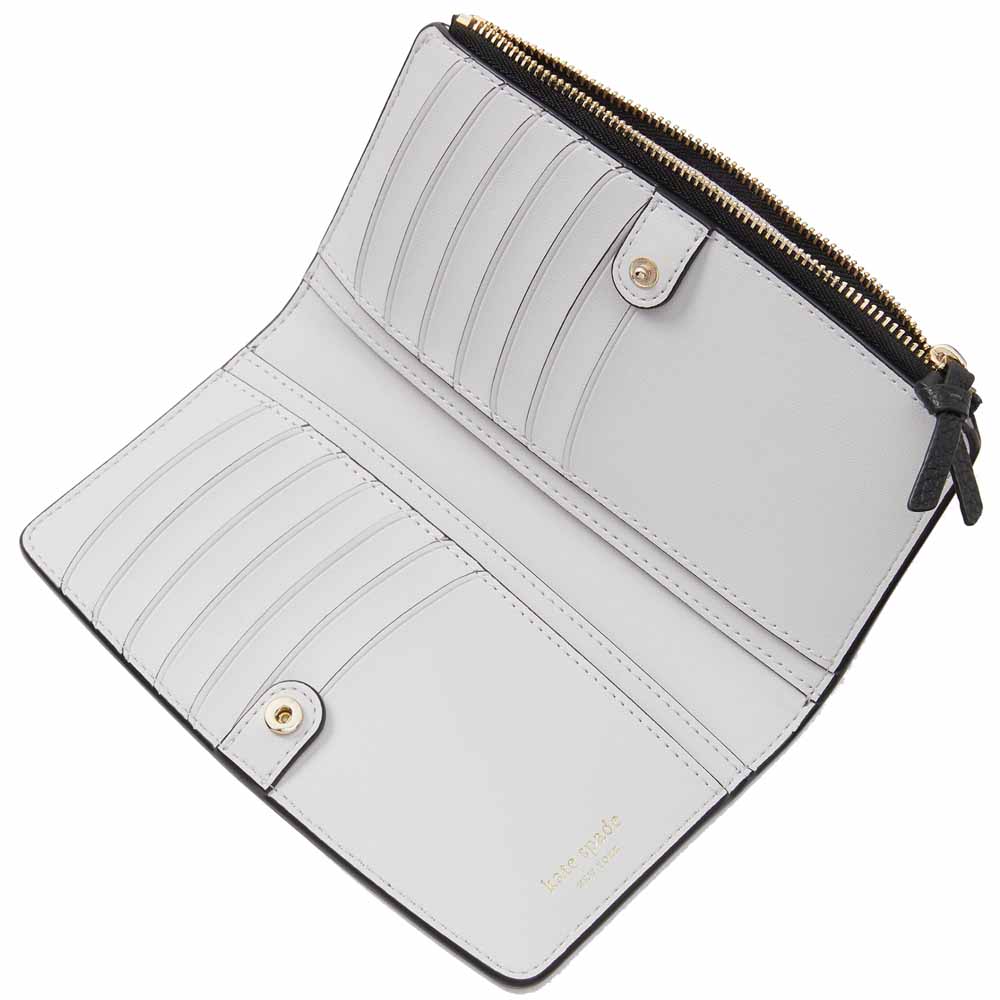 Kate Spade Knott Zip Slim Wallet Black # KD447