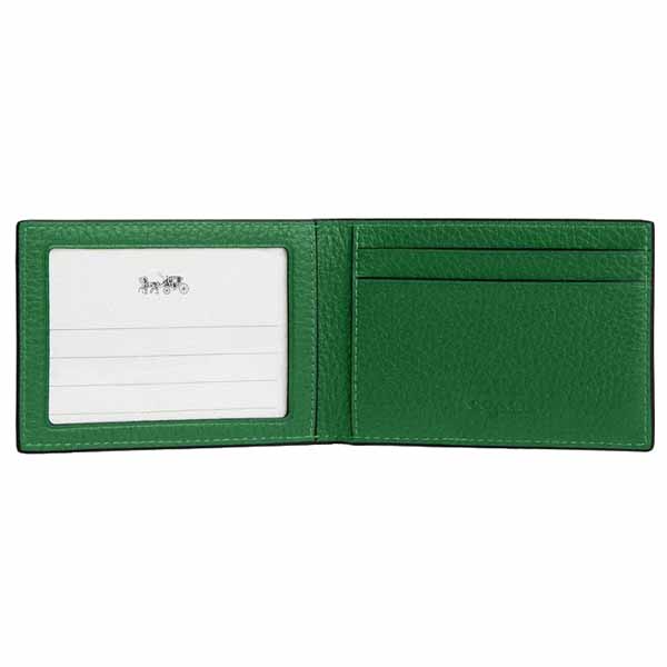 Coach Men Compact Billfold Wallet Kelly # CM167