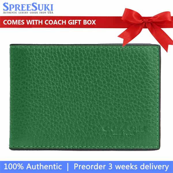 Coach Men Compact Billfold Wallet Kelly # CM167