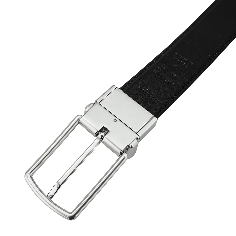Coach Men Harness Buckle Cut To Size Reversible Belt, 30 Mm Charcoal Black # CQ016