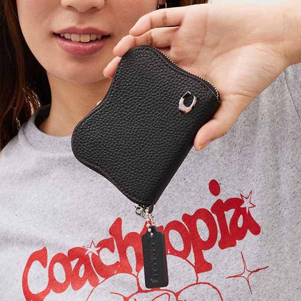 Coach Men Zip Around Wallet In Coachtopia Leather Black # CBM03