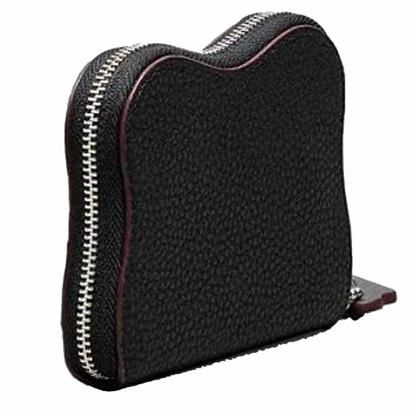 Coach Men Zip Around Wallet In Coachtopia Leather Black # CBM03