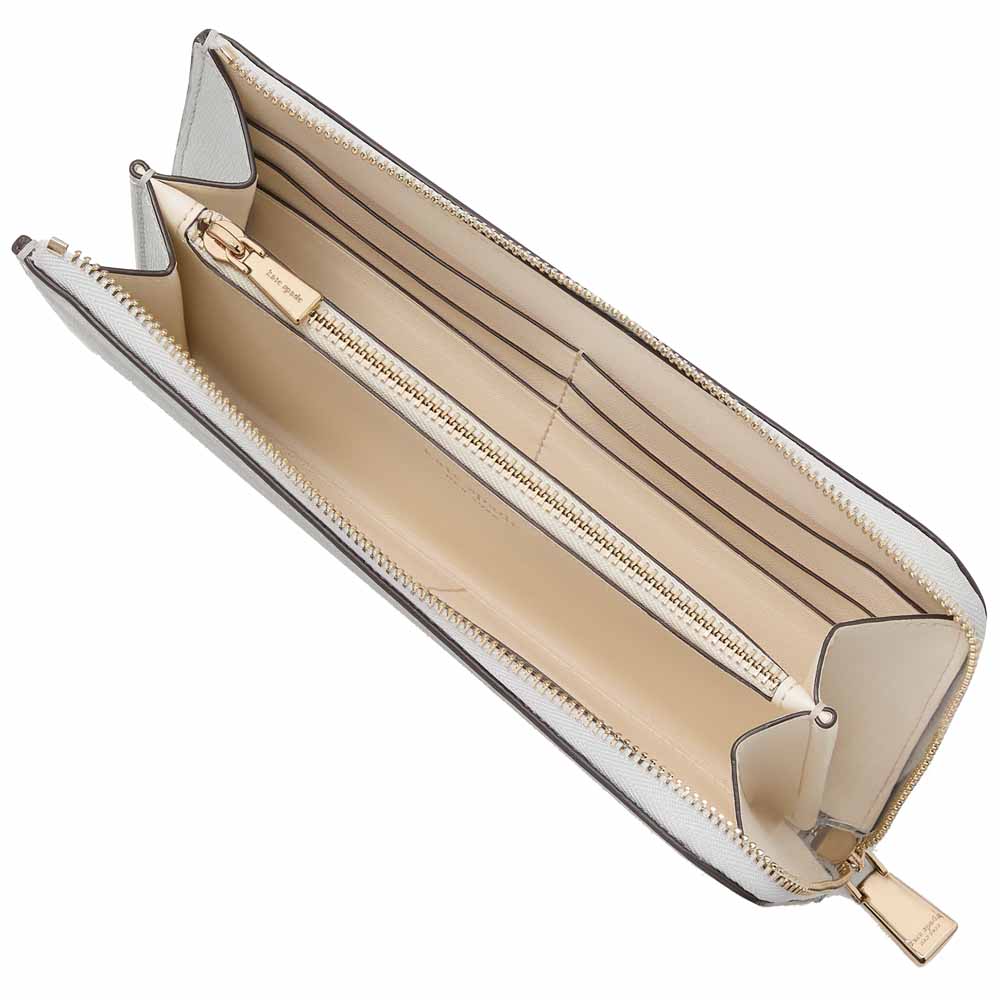 Kate Spade Devin Zip Around Continental Wallet Stone Path # KI673