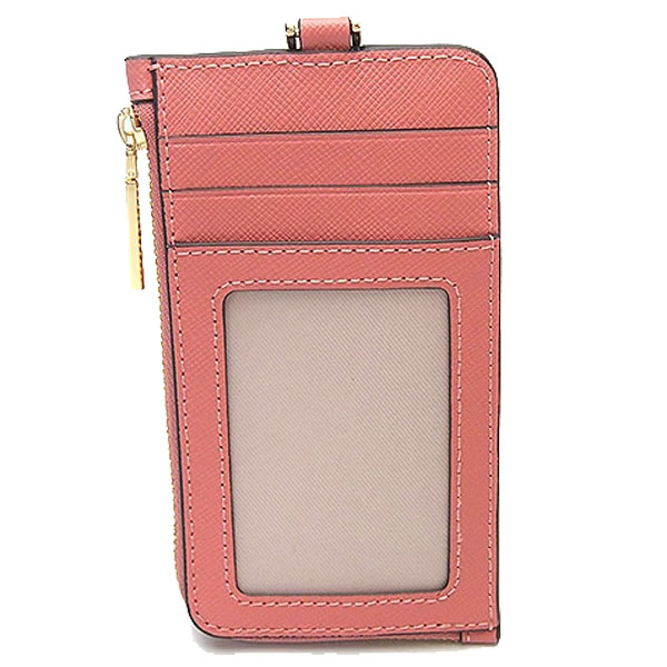 Kate Spade Madison Saffiano Leather Card Case Lanyard Terracotta Tile # KC573
