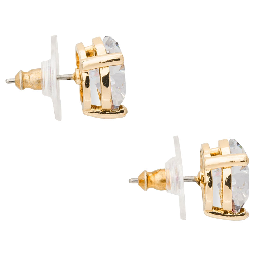 Kate Spade Rise And Shine Studs Clear Gold # O0RU3080