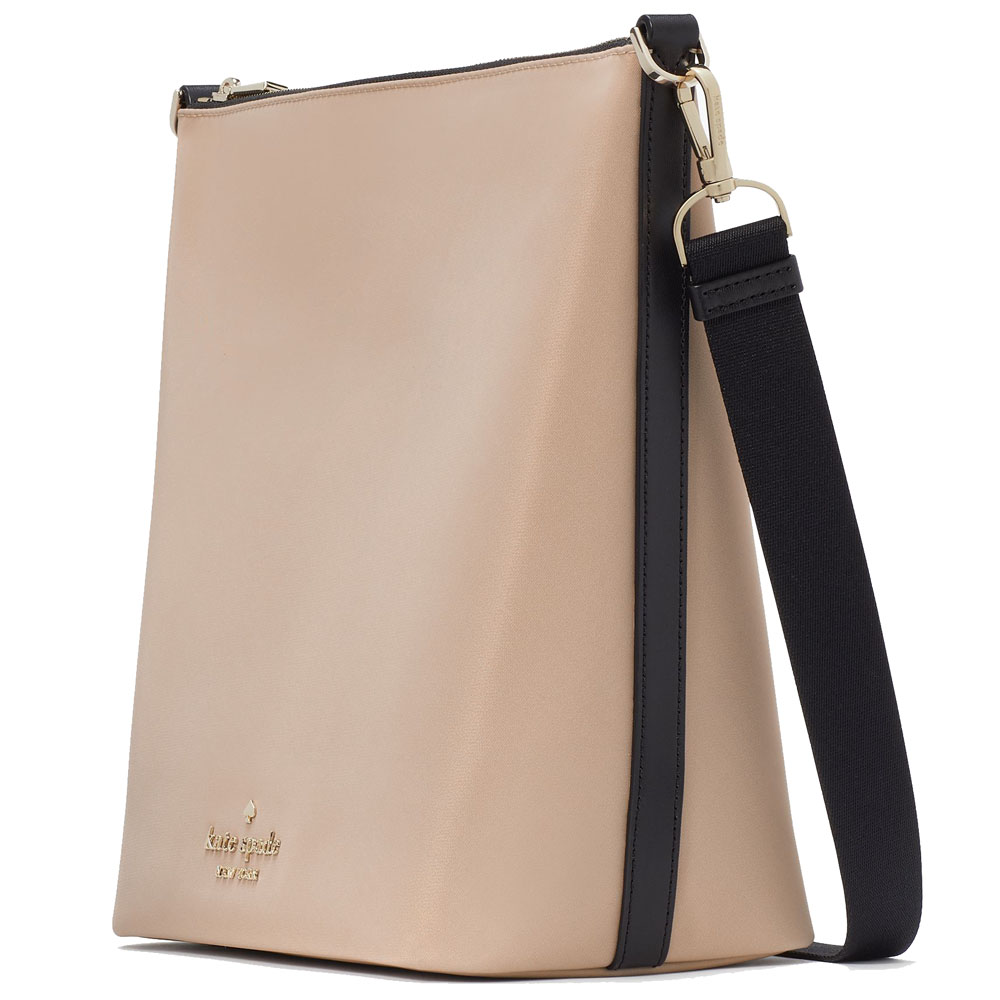 Kate Spade Chelsea Colorblock Large Duffle Crossbody Sling Bag Warm Beige Multi # KG459