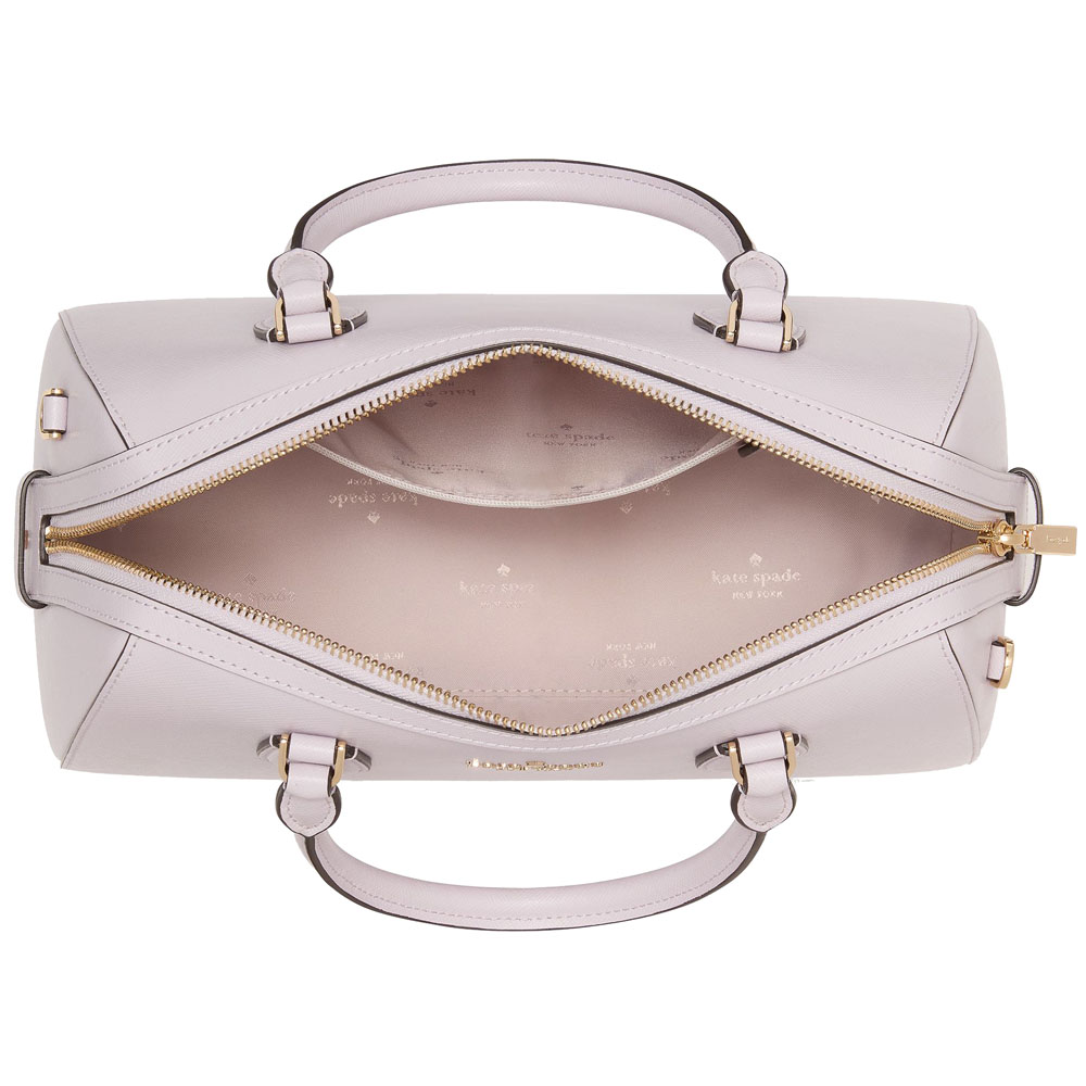 Kate Spade Madison Saffiano Leather Large Duffle Crossbody Sling Bag Pastel Lavender Lilac Light Purple # KI830