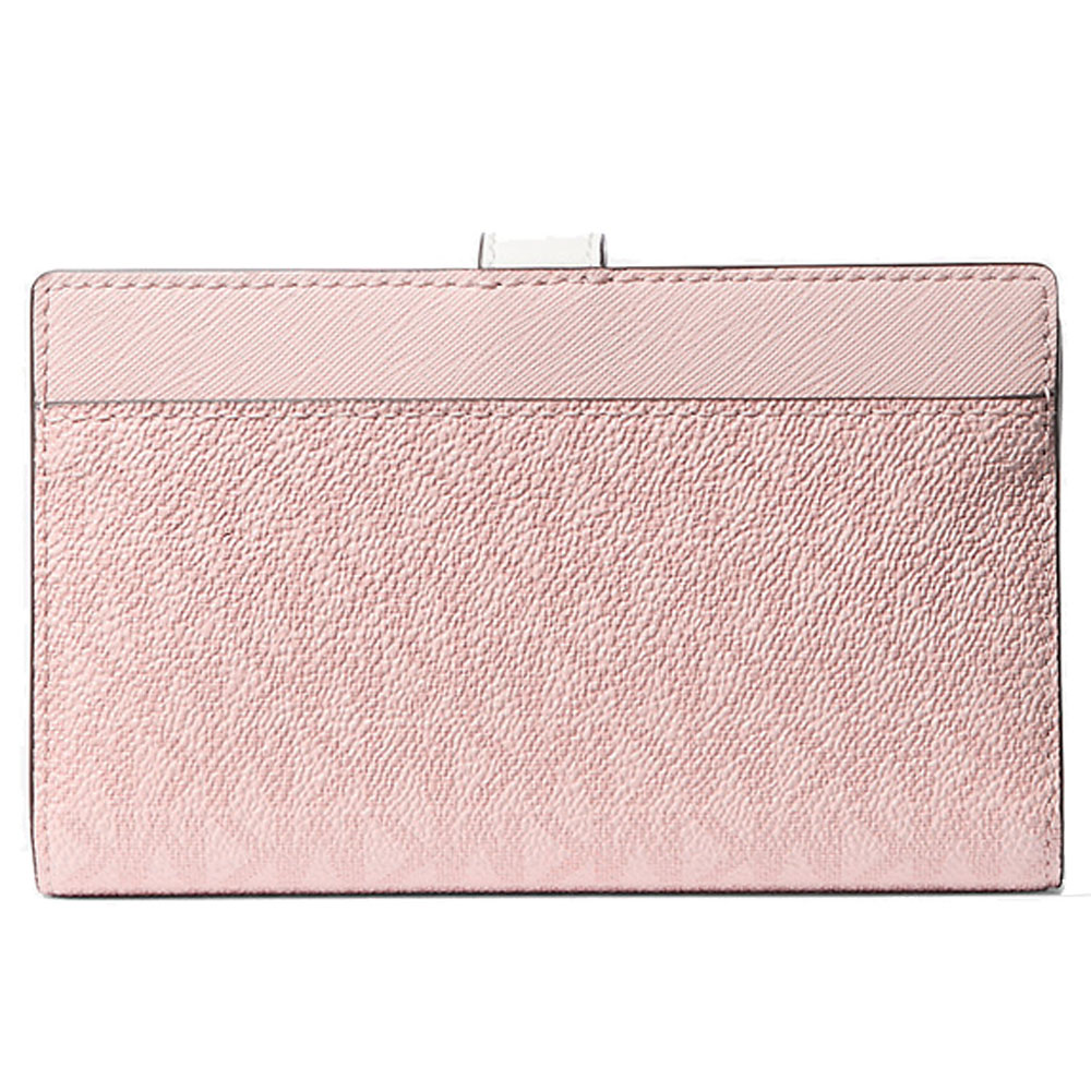 Michael Kors Greenwich Medium Signature Logo Wallet Powder Blush Multi # 35S5GGRF8Y