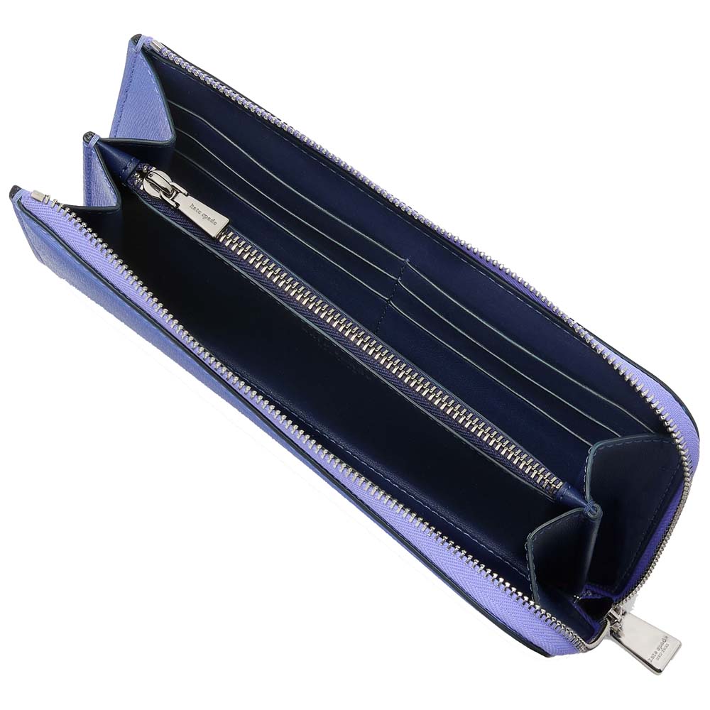 Kate Spade Devin Zip Around Continental Wallet Dark Periwinkle # KI673