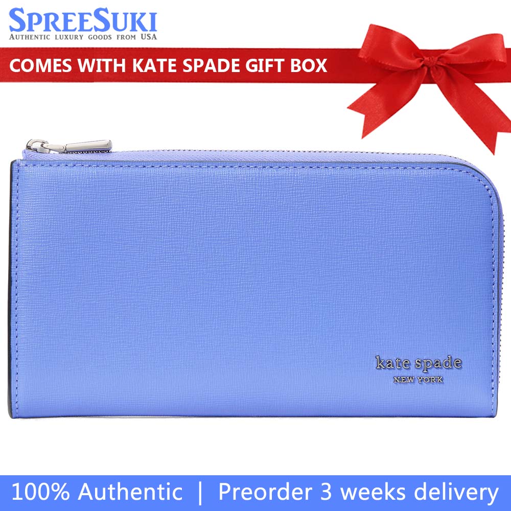 Kate Spade Devin Zip Around Continental Wallet Dark Periwinkle # KI673