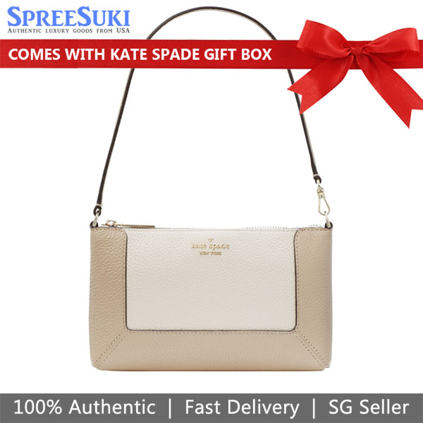 Kate Spade Lena Colorblock Convertible Wristlet Light Sand Multi # KH791