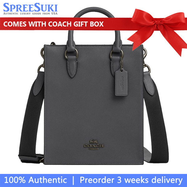Coach Dylan Tote Bag In Signature Canvas Grey Charcoal # CCG37