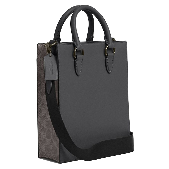Coach Dylan Tote Bag In Signature Canvas Grey Charcoal # CCG37