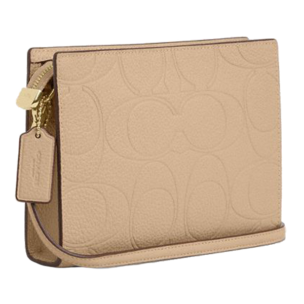 Coach Slim Crossbody Bag In Signature Leather Im Oat # CCI75