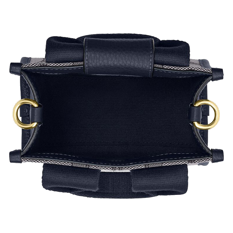 Coach Smith Mini Tote Bag In Signature Jacquard Navy Midnight Navy # CCL75
