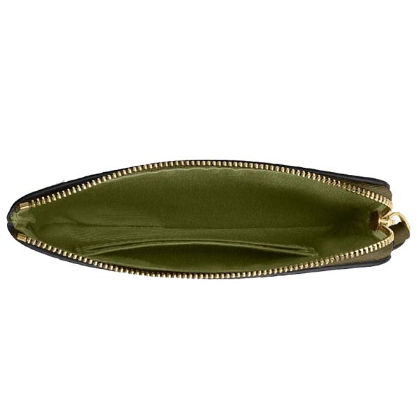 Coach Corner Zip Wristlet In Signature Canvas Olive # CAQ75