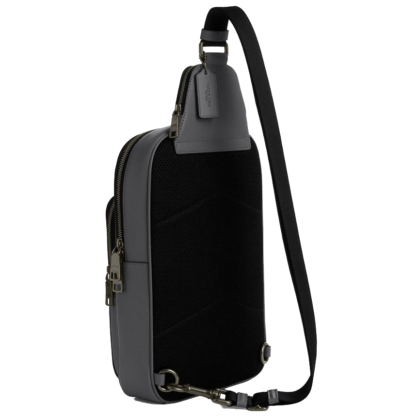 Coach Ethan Pack In Signature Canvas Grey Charcoal # CZ393