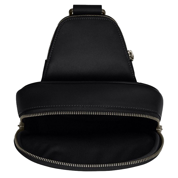 Coach Ethan Pack In Signature Canvas Gunmetal Charcoal Black # CBI71