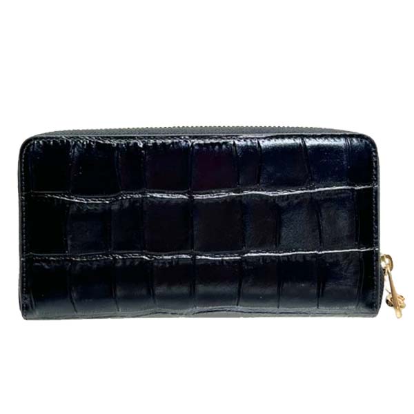 Coach Long Zip Around Wallet Black # CT083