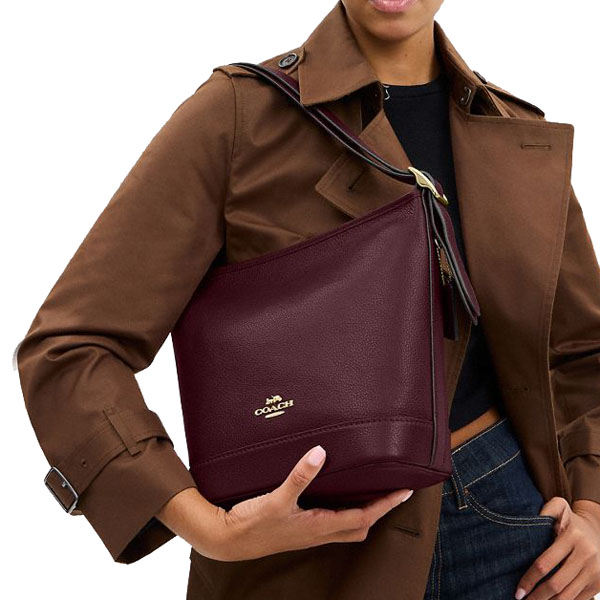 Coach Jude Duffle Bag Dark Wine # CBH18