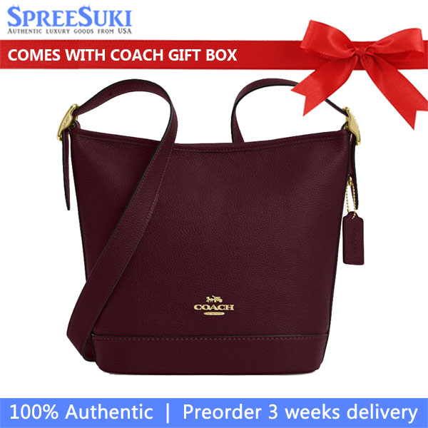 Coach Jude Duffle Bag Dark Wine # CBH18