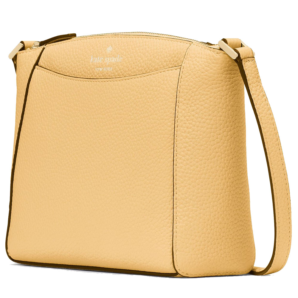 Kate Spade Crossbody Bag Monica Leather Crossbody Fresh Hay # WKR00258